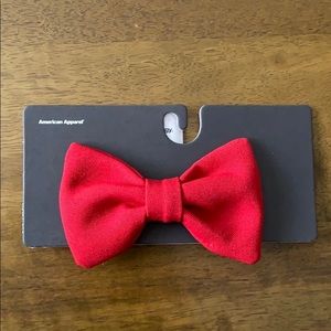 Red hair bow clip